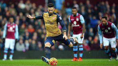 Olivier Giroud traf per Elfmeter