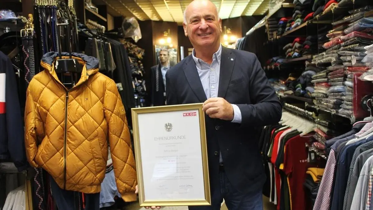 Die Wirtschaftskammer zeichnete Arthur Berger für 50 Jahre erfolgreiches Unternehmertum aus