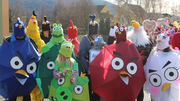 Wütende Vögel am Faschingssamstag in Proleb!