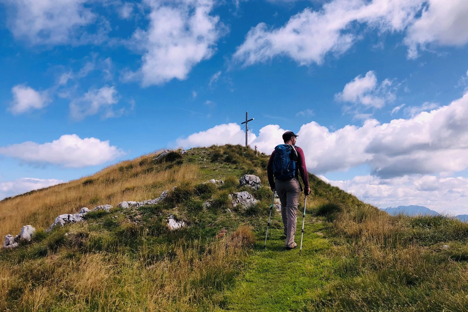 Steile Hänge und schöne Aussichten hat der Freiberg, Setiče, zu bieten