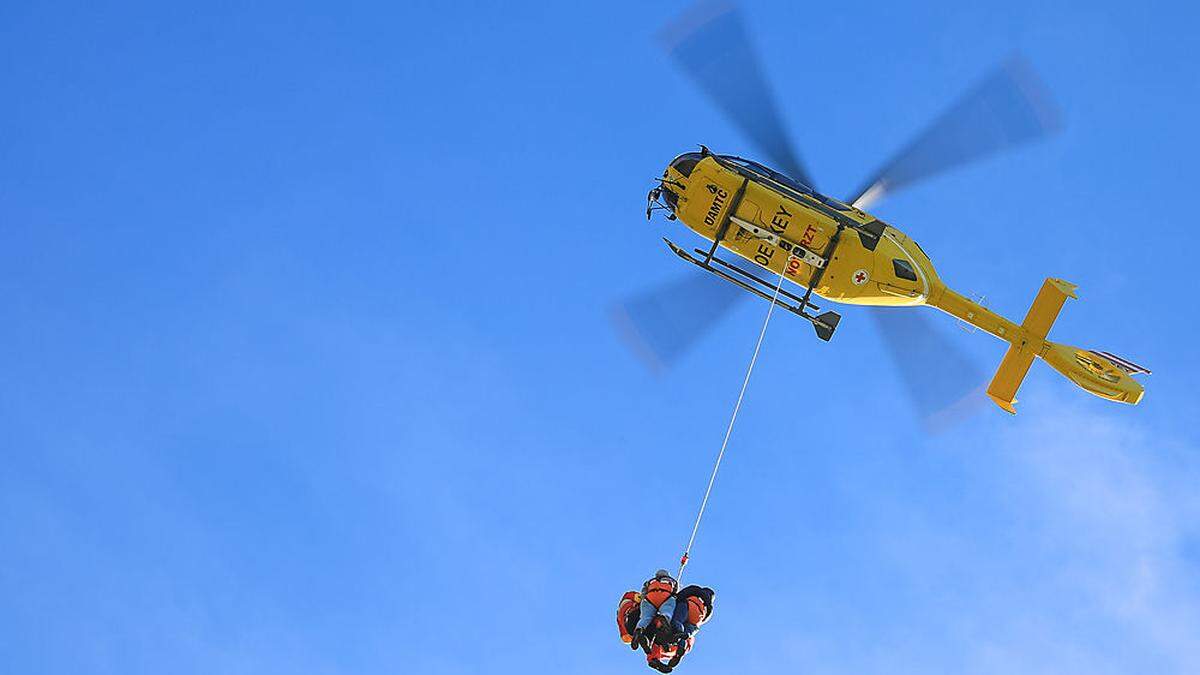 Der Rettungshubschrauber musste ausrücken