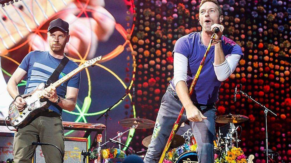 Chris Martin von Coldplay (rechts)