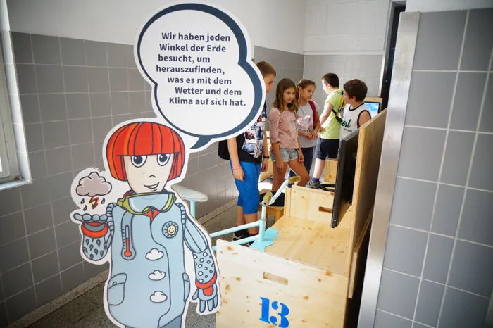 Die Dritt- und Viertklassler der Volksschule Frauenberg waren die ersten Besucher in Leibnitz.