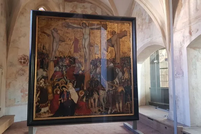 Konrad Laibs "Kreuzigung im Gedräng" befindet sich in der Hofloge Friedrichs