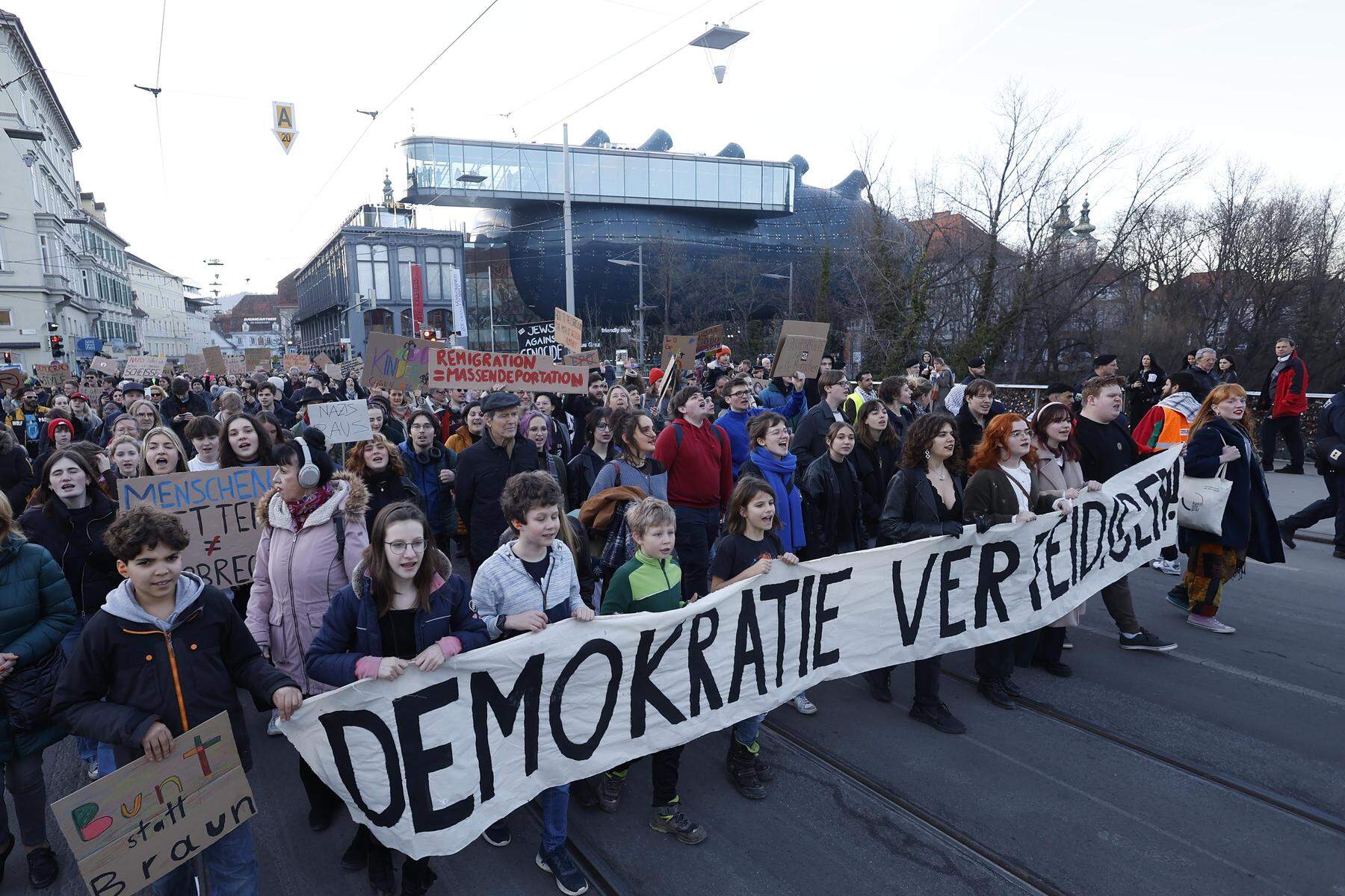 Zum Nachschauen | Livestream: So war die Demo gegen Rechtsextremismus in Graz