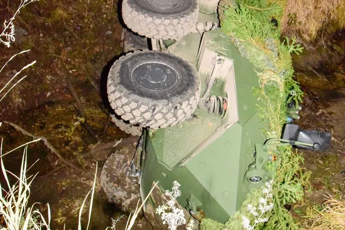 Noch am Dienstag wurde der Panzer geborgen