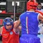 Roman Durlacher (in Rot) holte sich in der Klasse KL Masters bis 74 Kilogramm die Silbermedaille 