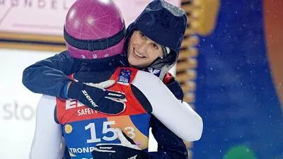 Eva Pinkelnig bei der WM in Trondheim