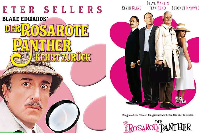Inspektor Clouseau in „Der rosarote Panther“ (1963–2009).Die Rolle des unfähigen Inspektors in der berühmten Filmreihe verhalf Peter Sellers zu weltweiter Bekanntheit. Clouseau ist mit allem ausgerüstet, was einen typischen Detektiv ausmacht: Trenchcoat, Hut und Lupe. Infolge konnte auch Steve Martin, der in den letzten beiden Filmen der Reihe in die Rolle des Inspektors schlüpfte, unmöglich auf den Mantel verzichten.