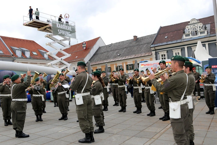 Die Militärmusik Burgenland hatte einen gelungenen Auftritt.