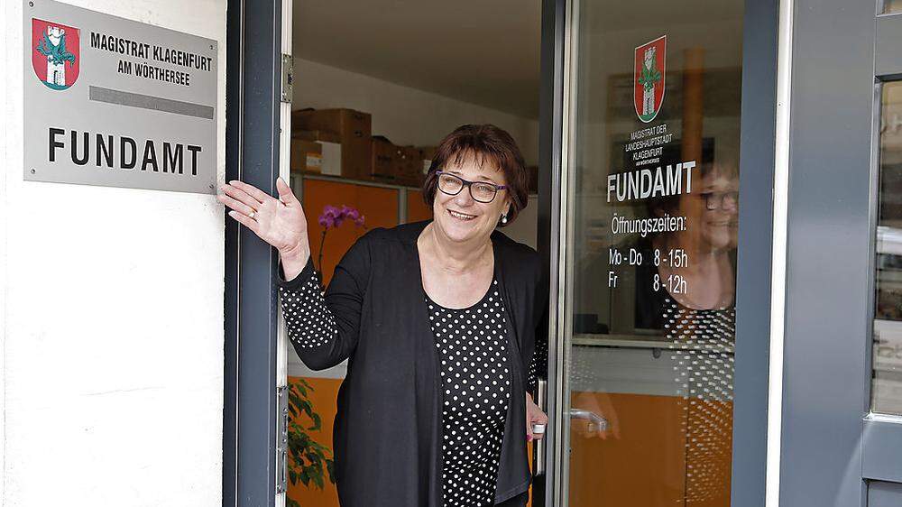 Die Leiterin des Fundamts, Helene Sussitz