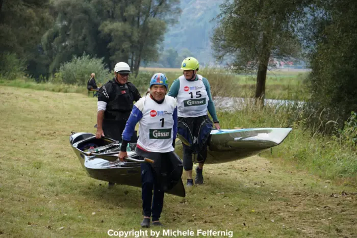 Unterwegs sind die Teilnehmer bei der „Mur Challenge“ mit unterschiedlichen Wassersportgeräten.