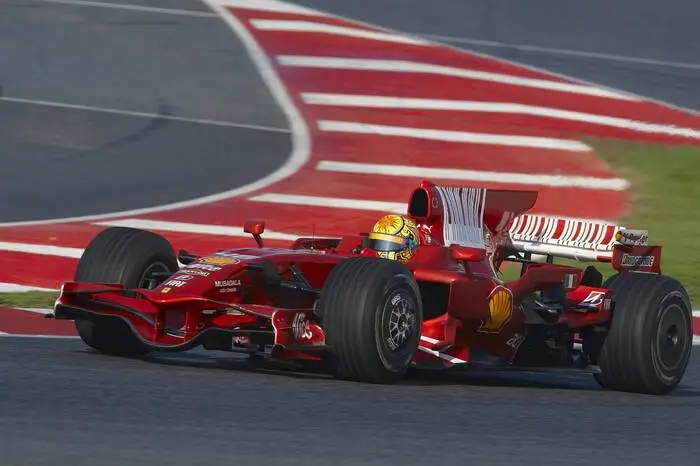Er fühlte sich auch im Formel-1-Ferrari wohl
