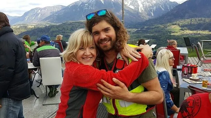 Agnes Koller mit ihrem Retter Manuel Reiner
