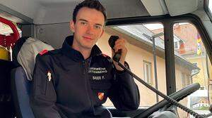 Florian Bauer, Gruppenkommandant und Ortsfunkbeauftragter bei der Freiwilligen Feuerwehr Hüttenberg