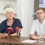 Monika Lierzer und Robert Krotzer beim Pressetermin am Dienstag