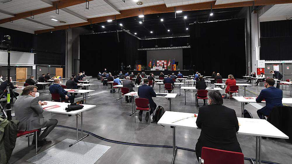 In St. Pölten fand zuletzt die konstituierende Sitzung des Gemeinderats wegen Corona  im Veranstaltungszentrum statt.