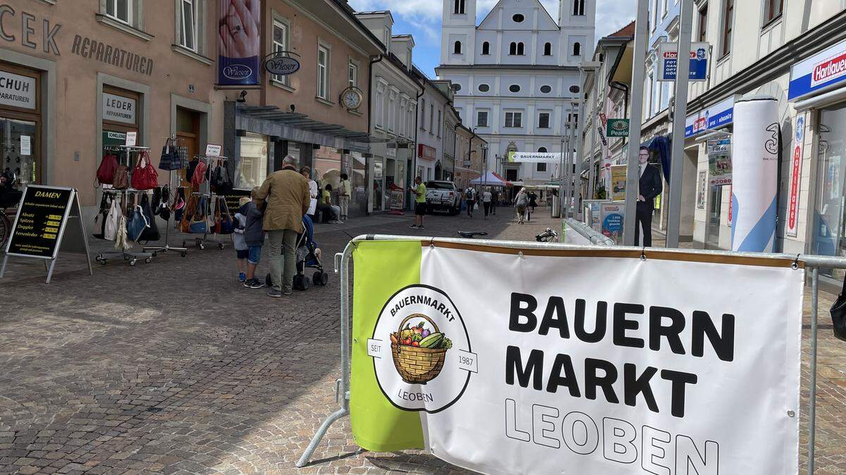 Der Leobener Bauernmarkt findet im Jänner ausschließlich freitags statt