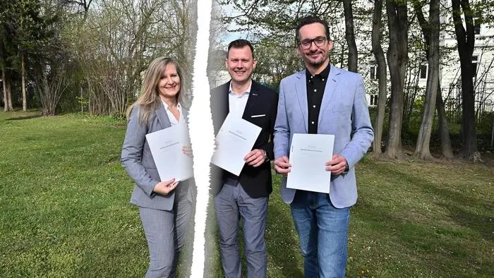 Durch die Leibnitzer Koalition geht ein Riss: Finanzreferentin Manuela Kittler (BFL) ist sich mit Bürgermeister Daniel Kos (FPÖ) und „Vize“ Jochen Pießnegger (ÖVP) uneins