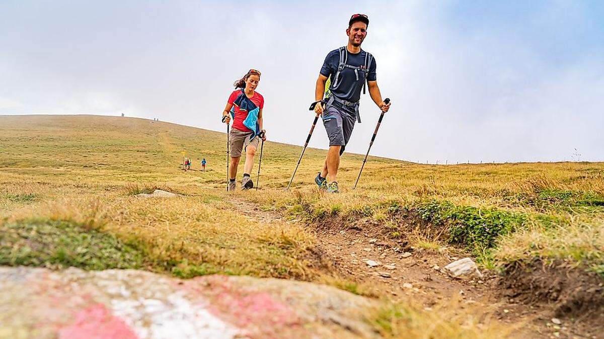 Wanderer auf der Highwalkroute