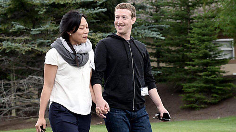 Zuckerberg mit Frau Priscilla