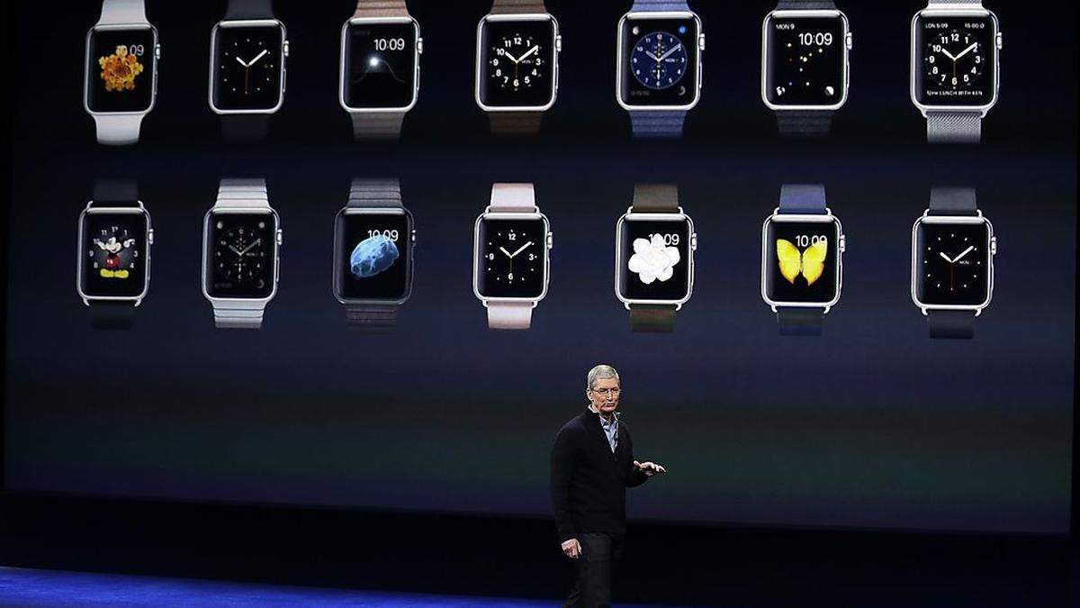 Apple-CEO Tim Cook präsentiert die Apple Watch