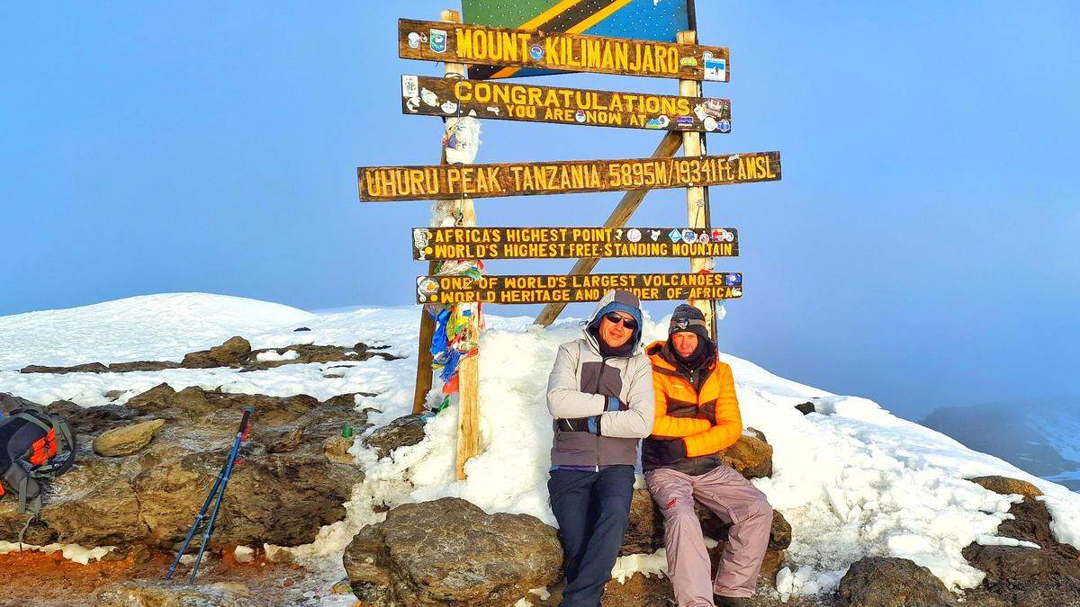 Den höchsten Gipfel des afrikanischen Bergmassivs erreichten die Mitglieder des Wandervereins in den frühen Morgenstunden des Heiligen Abends