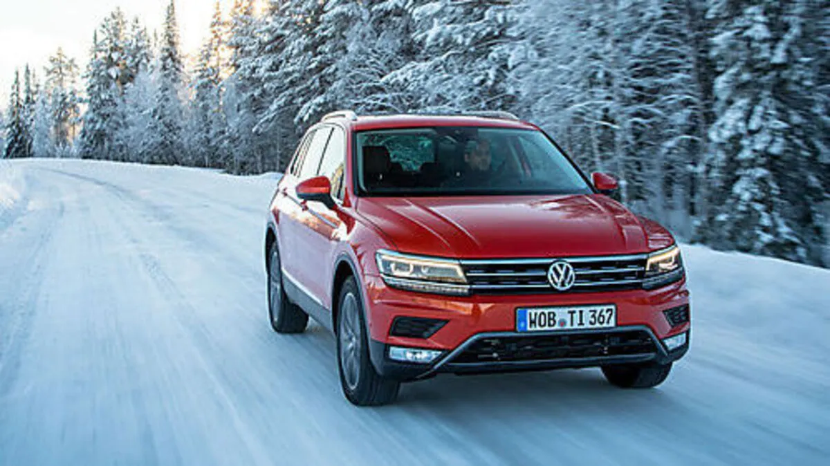 Der VW Tiguan mit der Offroad-Frontpartie