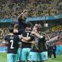BUCHAREST,ROMANIA,13.JUN.21 - SOCCER - UEFA European Championship, OEFB international match, Austria vs North Macedonia. Image shows the rejoicing of team AUT.
Photo: GEPA pictures/ Christian Walgram