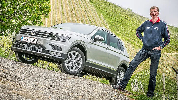 Walter Röhrl und der VW Tiguan
