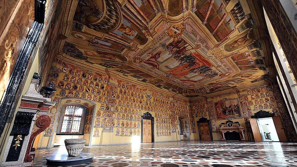 Barockes Meisterwerk: der Wappensaal im Landhaus