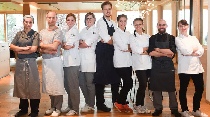 Das Daberer-Küchenteam unter der Leitung von Florian Bucar sorgte für kulinarische Köstlichkeiten bei der Eröffnung.