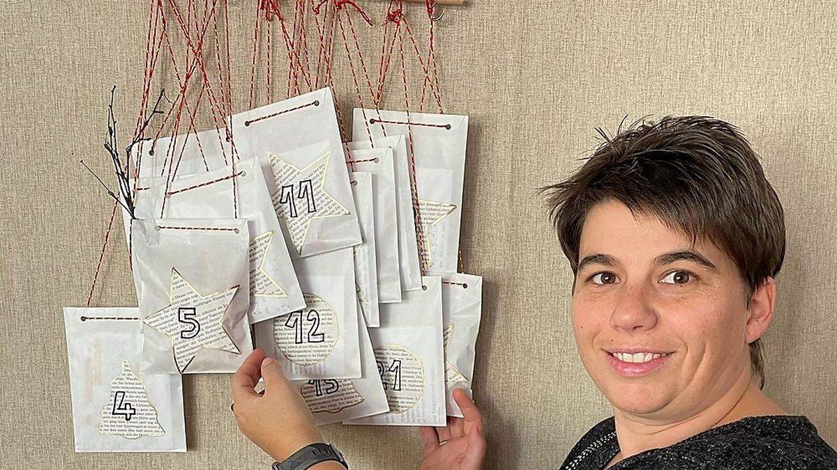 Anita Dullnig vom Dorfservice will mit Adventkalender Mut machen