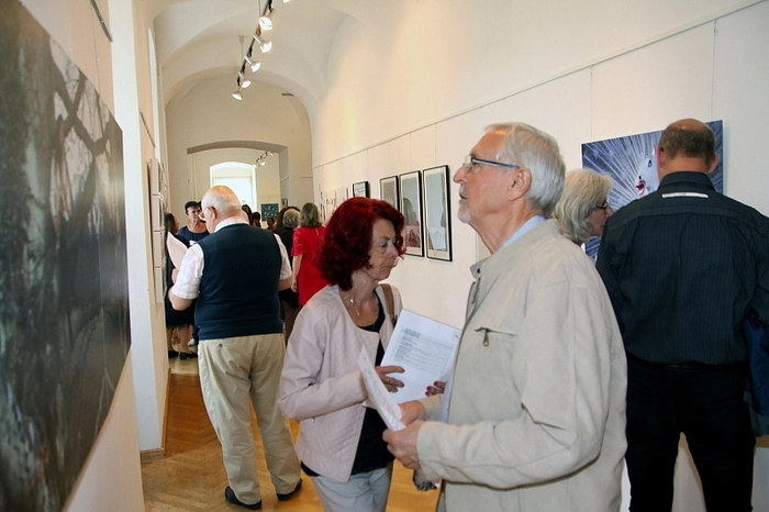Bei der Vernissage begrüßte der Präsident der Vereinigung, Armin W. Nimra-Ruckerbauer die zahlreich erschienenen Gäste aus Nah und Fern und führte in die Thematik der gezeigten Objekte ein.
