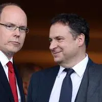 Fürst Albert von Monaco und Thierry Lacoste (rechts)