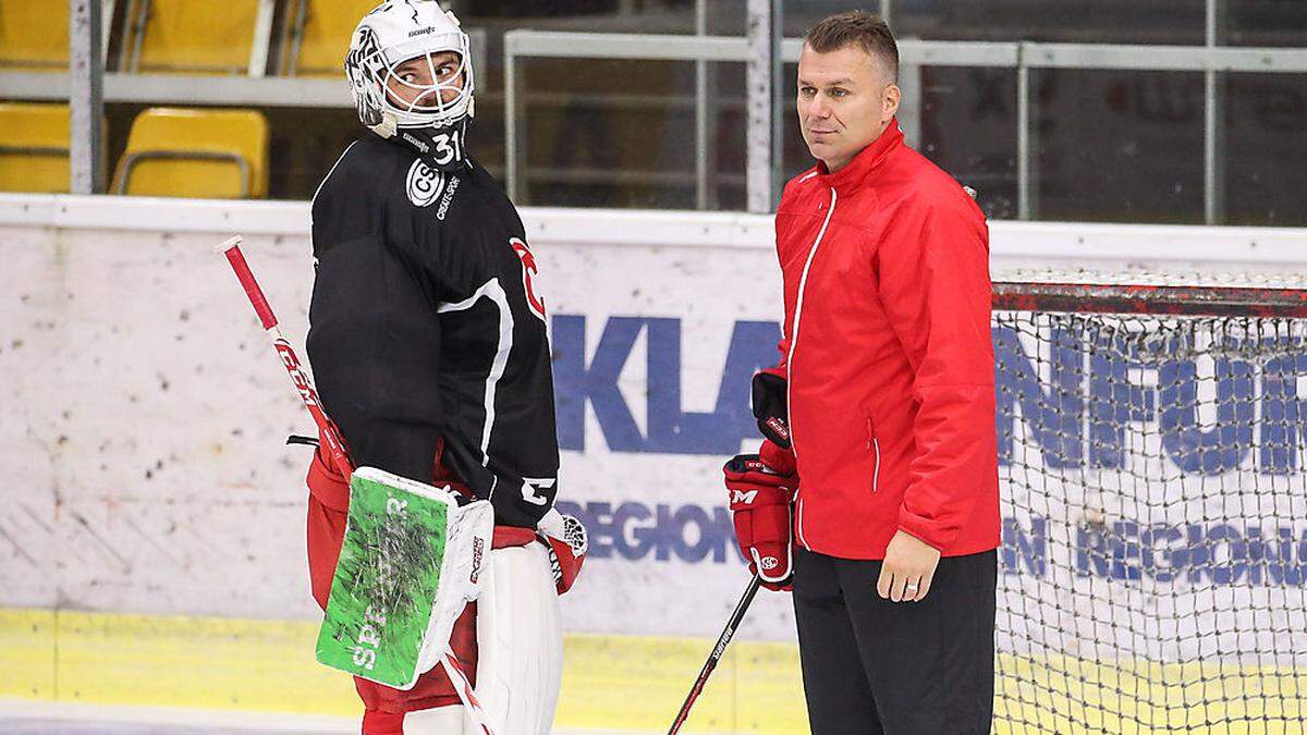 KAC-Keeper David Madlener steht wieder im Training