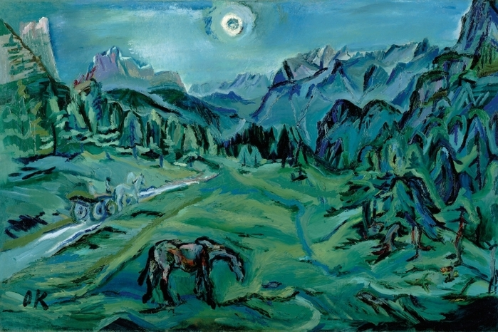 re Croci – Dolomitenlandschaft, 1913 © Leopold Museum, Wien Foto: Leopold Museum, Wien/Manfred Thumberger © Fondation Oskar Kokoschka/Bildrecht Wien, 2019
