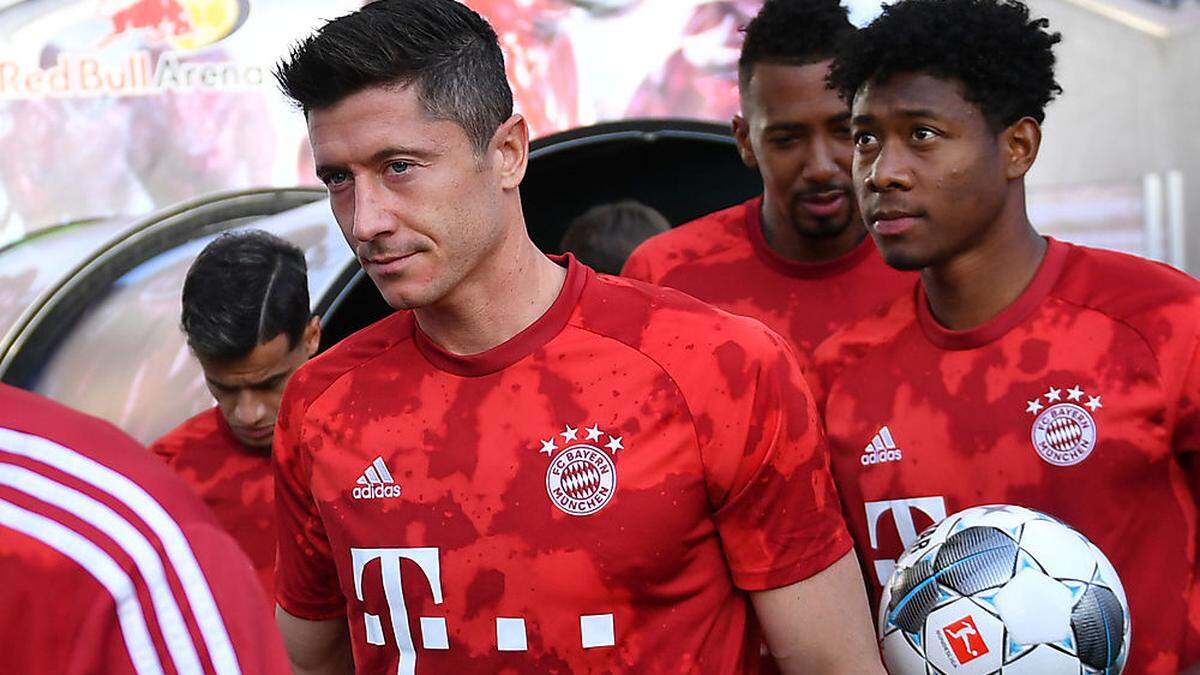 Robert Lewandowski und David Alaba sind voll auf Tottenham fokussiert