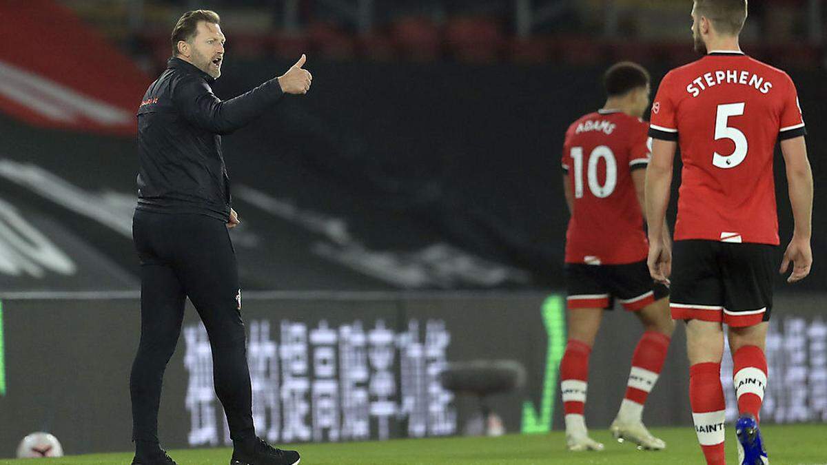 Ralph Hasenhüttl ist mit Southampton Erster