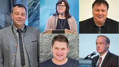 Andreas Pfurner, Erika Rogl, Andreas Köll, Markus Stotter, Franz Gollner