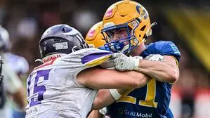 Fabian Pließnig und die Giants waren den Vienna Vikings unterlegen
