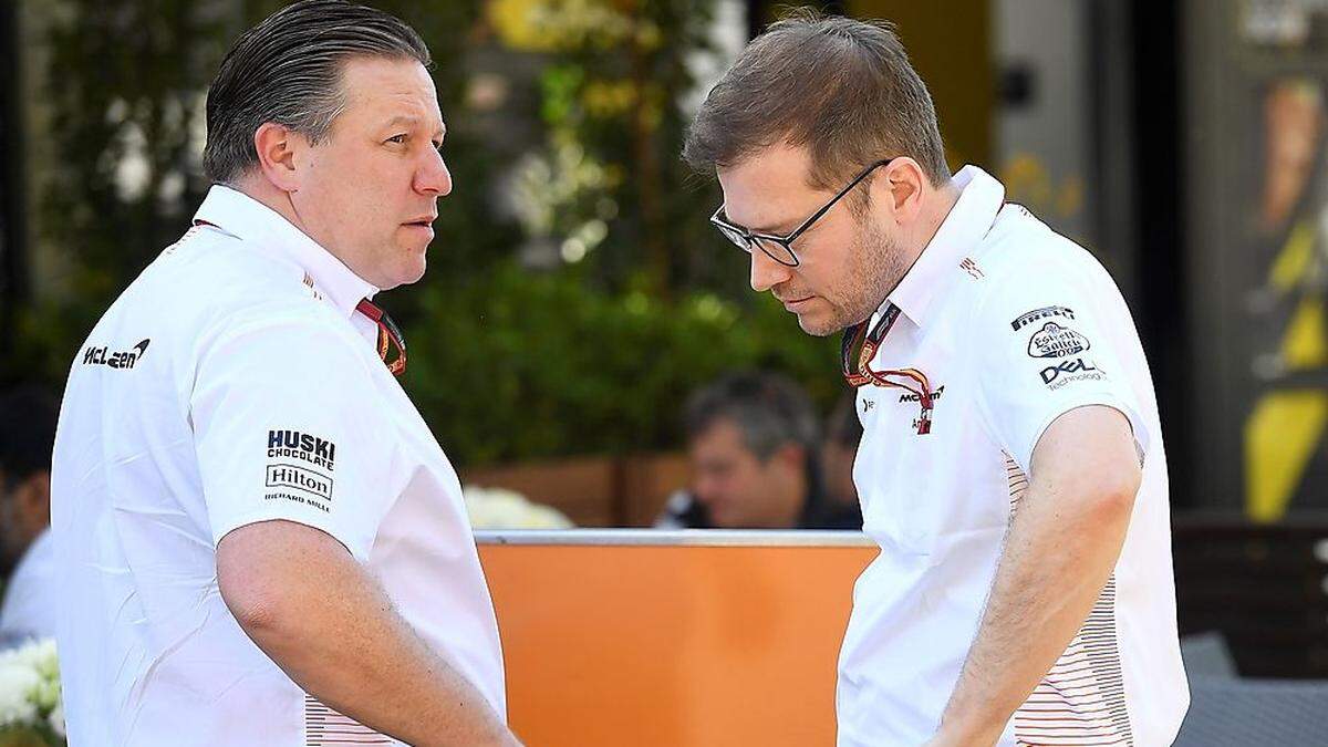 McLaren-Boss Zak Brown und Teamchef Andreas Seidl