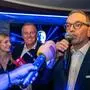 Mario Kunasek und sein FPÖ- Bundeschef Herbert Kickl – hier auf der Wahlparty nach der Landtagswahl – treten am 25. Juni am Grazer Hauptplatz auf