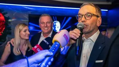 Mario Kunasek und sein FPÖ- Bundeschef Herbert Kickl – hier auf der Wahlparty nach der Landtagswahl – treten am 25. Juni am Grazer Hauptplatz auf