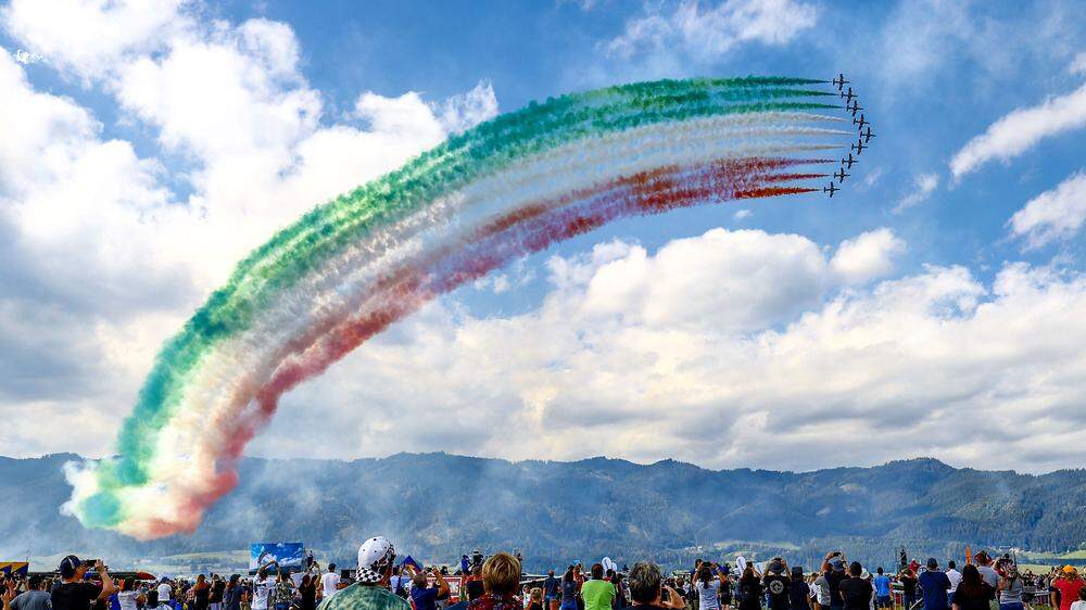Die Frecce Tricolori bei der Airpower 2022