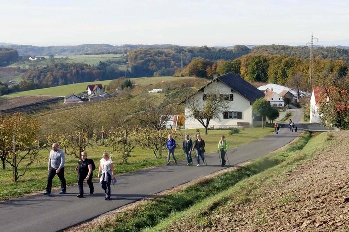 Gemütlich war eine zehn Kilometer lange Wanderstrecke...  