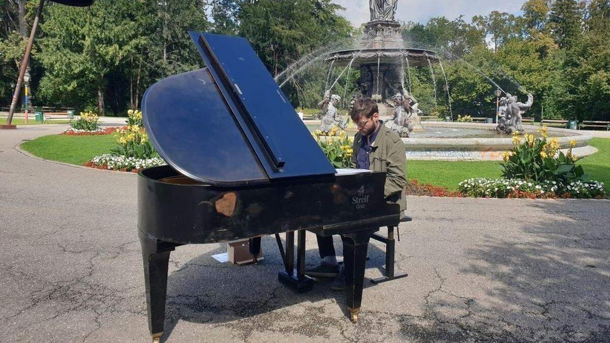 Richard Seniow im Stadtpark