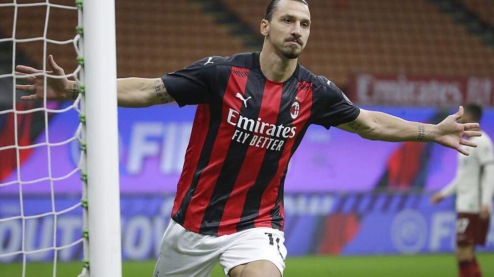 Zlatan Ibrahimovic und der AC Milan stehen ungeschlagen an der Tabellenspitze der Serie A.