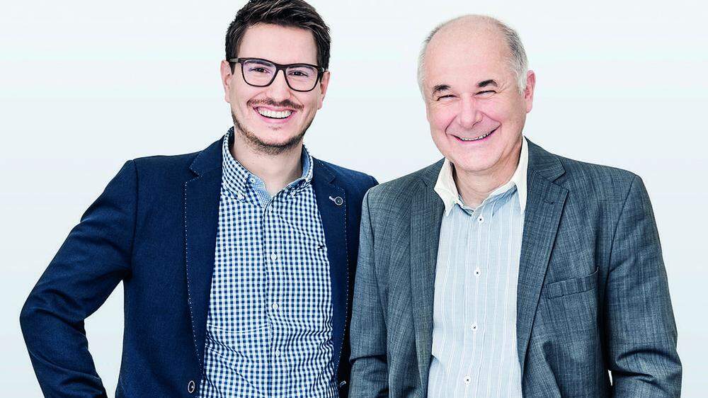 Imagotag-Geschäftsführer Andreas Rößl und Michael Moosburger