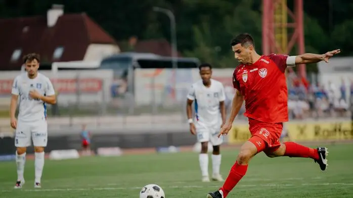Meletios Miskovic traf zum 2:1-Sieg der Kapfenberger